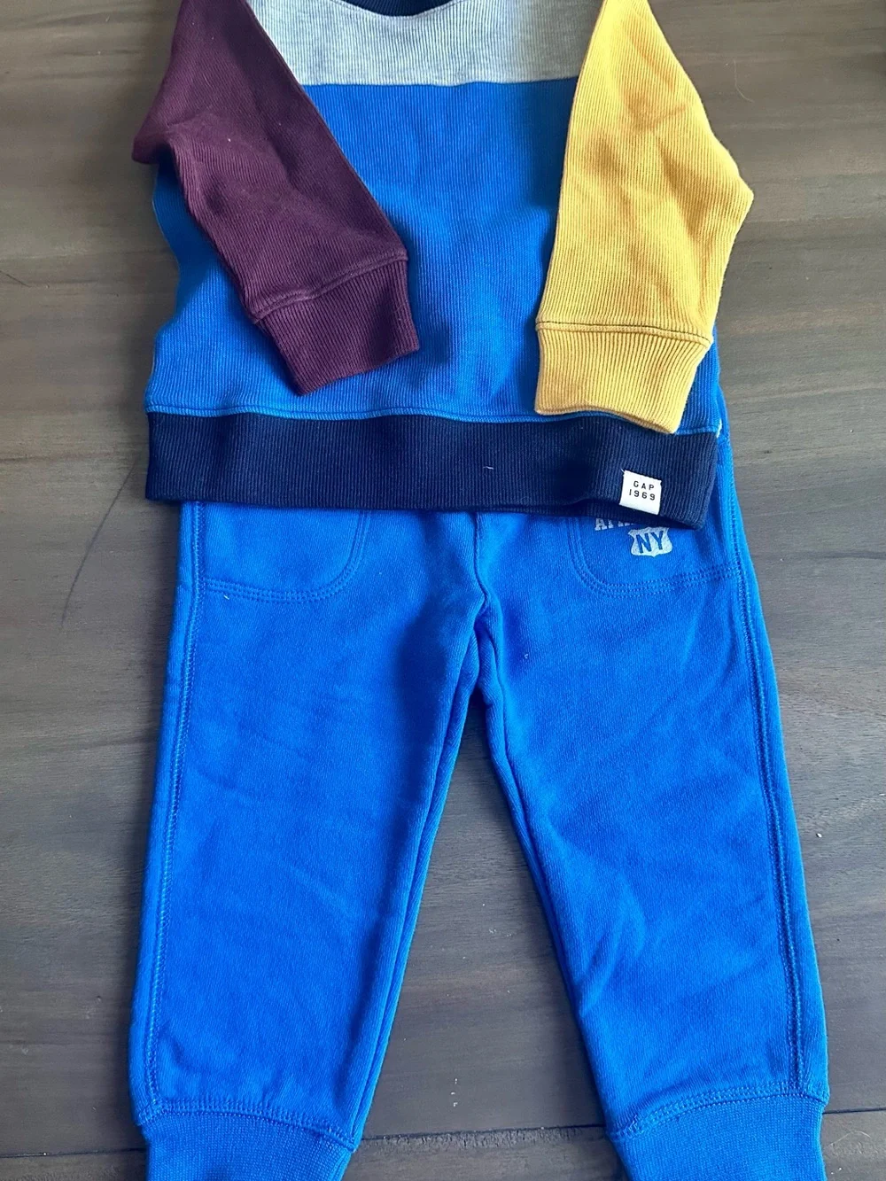 GAP Bright Royal Blue Kids Jogger Pants and Top
